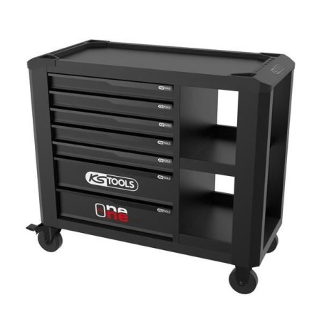 Servante d'atelier - Vide - 7 tiroirs - KS Tools - 823.0017F - Noir -