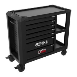 Servante d'atelier - Vide - 7 tiroirs - KS Tools - 823.0017F - Noir -