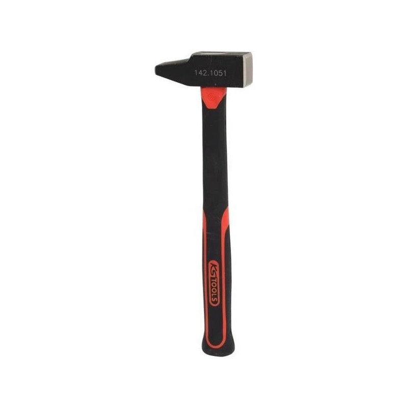 Marteau rivoir - KS Tools - Manche tri-matiere - Tete 400 g - Acier ha
