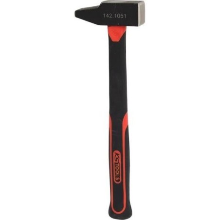 Marteau rivoir - KS Tools - Manche tri-matiere - Tete 400 g - Acier ha