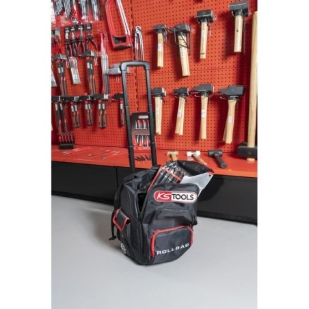 Sac a dos - KS TOOLS - 850.0334 - Sac a roulettes - Bras télescopique - Charge max 35 kg - Volume 18 L