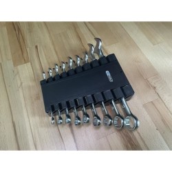 Jeu de 9 clés mixtes métriques - KS TOOLS - 922.0043 - Clé plate a