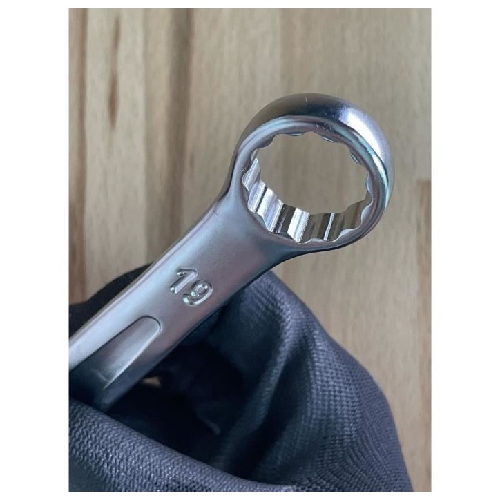 Jeu de 9 clés mixtes métriques - KS TOOLS - 922.0043 - Clé plate a cliquet en boite - 8 a 19 mm - Angle de fourche oeil incli