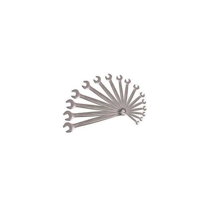 Jeu de 16 clés mixtes métriques - KS TOOLS - 922.0045 - 8 a 24 mm livré en boite - Angle de fourche et oeil incliné a 15° - Jeu de 16 clés mixtes métriques - KS TOOLS - 922.0045 - 8 a 24 mm livré en boite - Angle de fourche et oeil incliné a 15° -
