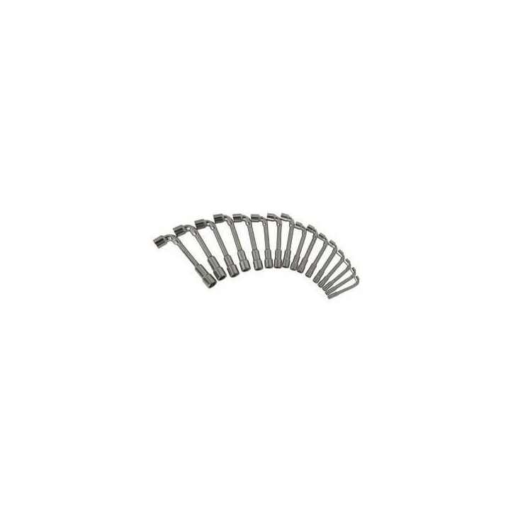 Clés a pipe - KS TOOLS - 517.0441 - Boite de 16 clés a pipe débouchées métriques - Clés 6 pans - De 8 a 24 mm