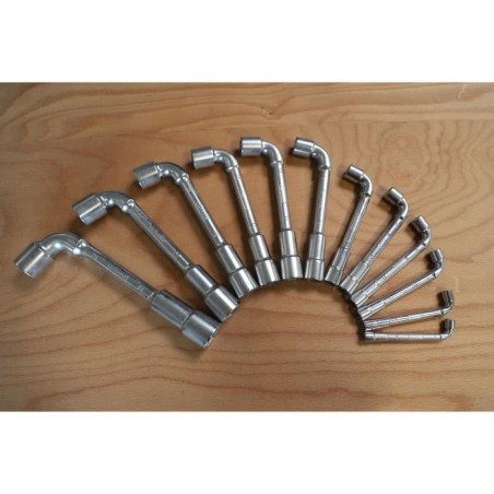 Clés a pipe - KS TOOLS - 517.0442 - Boite de 12 clés a pipe débouchées métriques - 6 pans - De 7 a 24 mm