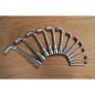 Clés a pipe - KS TOOLS - 517.0442 - Boite de 12 clés a pipe débouchées métriques - 6 pans - De 7 a 24 mm