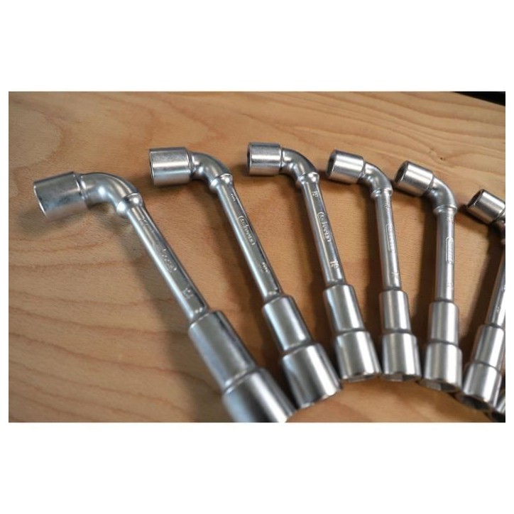 Clés a pipe - KS TOOLS - 517.0442 - Boite de 12 clés a pipe débouchées métriques - 6 pans - De 7 a 24 mm