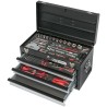 Coffre a outils ULTIMATE équipé - 3 tiroirs et plateau - 114 pcs , K