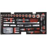 Coffre a outils ULTIMATE équipé - 3 tiroirs et plateau - 114 pcs , K