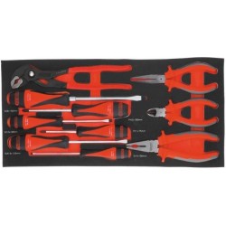 Coffre a outils ULTIMATE équipé - 3 tiroirs et plateau - 114 pcs , K