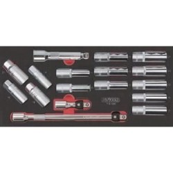 Module - KS TOOLS - 713.1026 - Module de douilles longues et accessoir