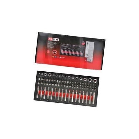 Module - KS TOOLS - 713.5010 - Module d'embouts de vissage et douilles Torx - 88 pieces