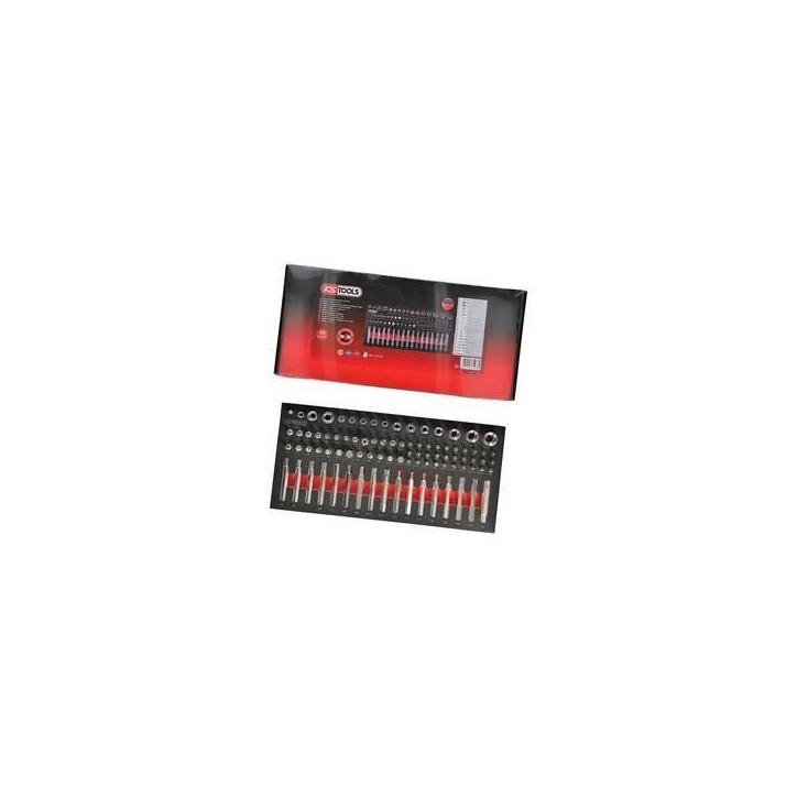 Module - KS TOOLS - 713.5010 - Module d'embouts de vissage et douilles Torx - 88 pieces Module - KS TOOLS - 713.5010 - Module d'embouts de vissage et douilles Torx - 88 pieces