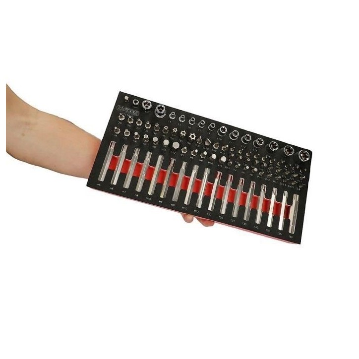 Module - KS TOOLS - 713.5010 - Module d'embouts de vissage et douilles Torx - 88 pieces Module - KS TOOLS - 713.5010 - Module d'embouts de vissage et douilles Torx - 88 pieces