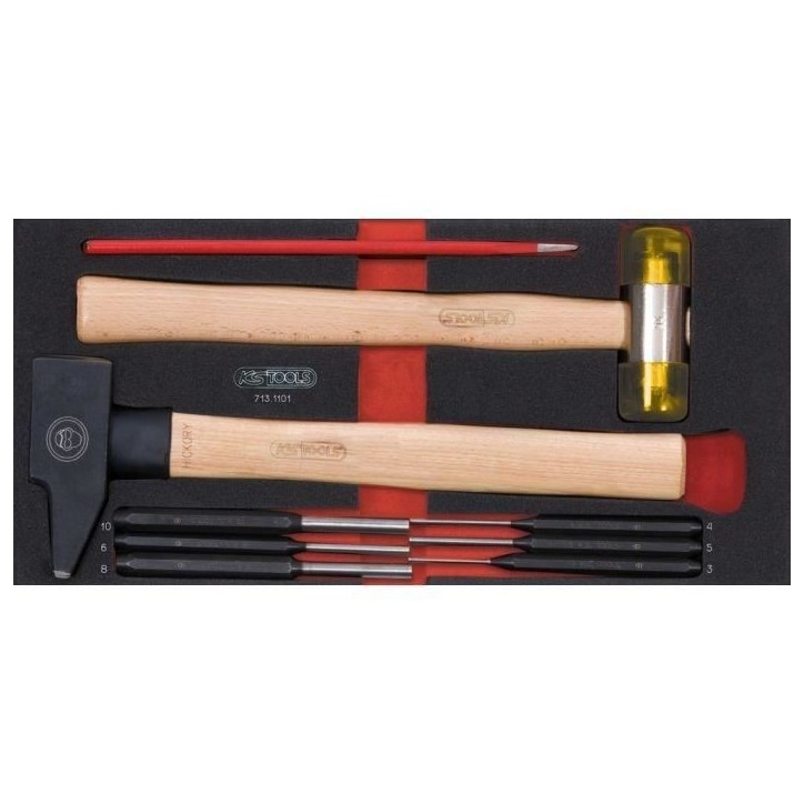 Module - KS TOOLS - 714.0158 - Composition d'outils 3 tiroirs - Pour servante - 158 pieces