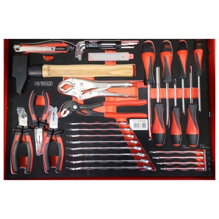 Module - KS TOOLS - 714.0184 - Composition d'outils 2 tirois - Pour servante - 184 pieces Module - KS TOOLS - 714.0184 - Composition d'outils 2 tirois - Pour servante - 184 pieces