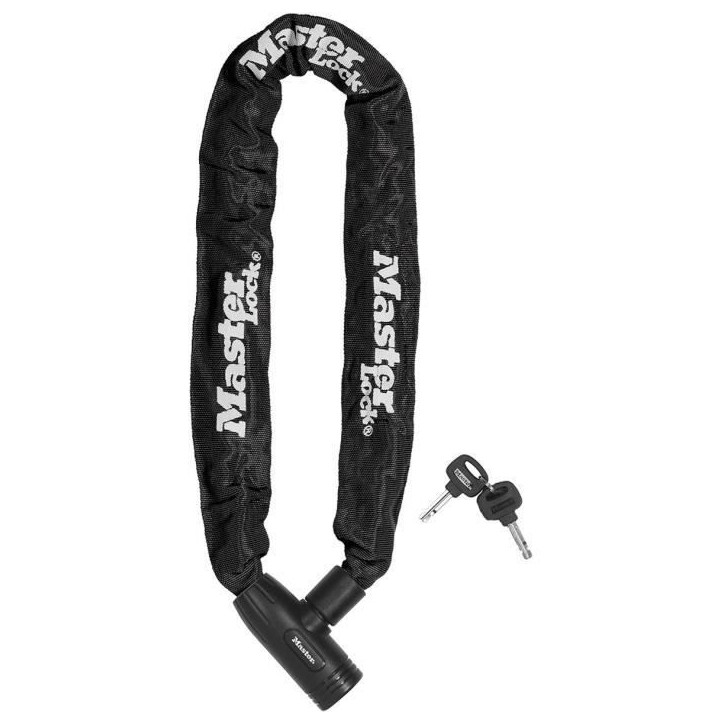 Chaîne Antivol Vélo - MASTER LOCK - 90 cm de longueur - Acier cémenté résistant a la coupe et au sciage Chaîne Antivol Vélo - MASTER LOCK - 90 cm de longueur - Acier cémenté résistant a la coupe et au sciage