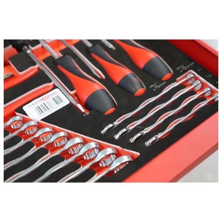 Module - KS TOOLS - 714.0184 - Composition d'outils 2 tirois - Pour servante - 184 pieces Module - KS TOOLS - 714.0184 - Composition d'outils 2 tirois - Pour servante - 184 pieces