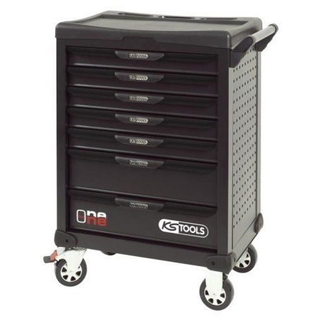 Servante d'atelier - Vide - 7 tiroirs - KS Tools - 823.0007 - Noir - Servante one by one - Charge max/tiroir de 45kg