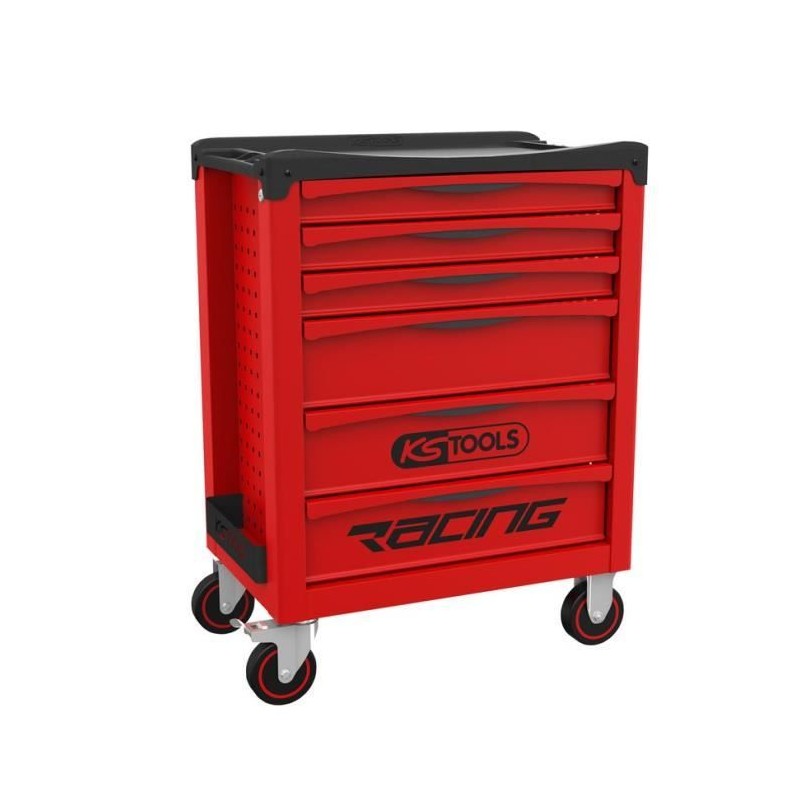 Servante - Vide - 6 tiroirs - KS Tools - 855.0006 - Rouge - Charge max Servante - Vide - 6 tiroirs - KS Tools - 855.0006 - Rouge - Charge max