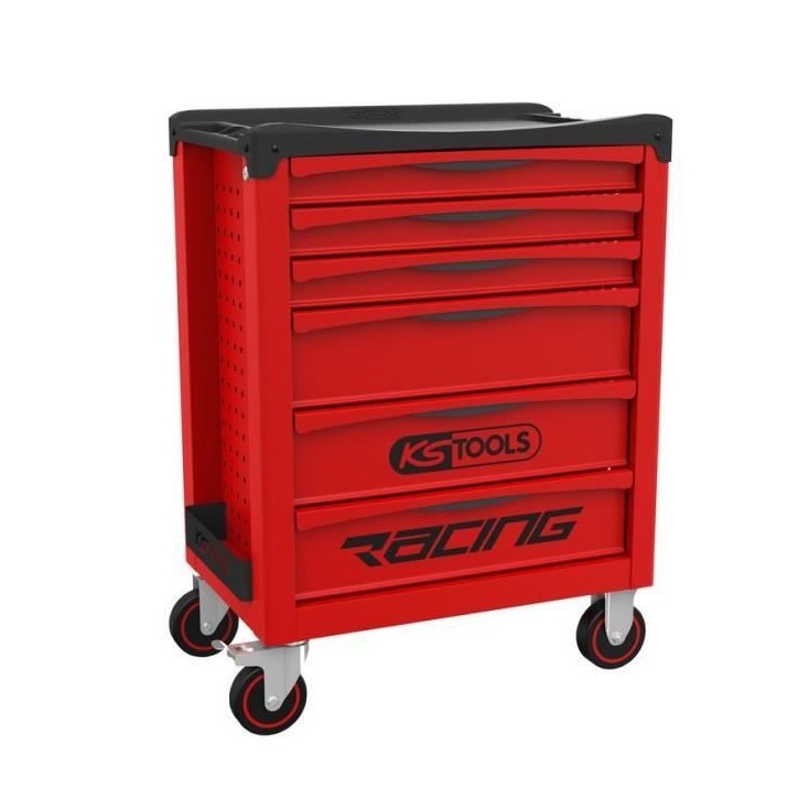Servante - Vide - 6 tiroirs - KS Tools - 855.0006 - Rouge - Charge max par tiroir 30 kg - Servante d'atelier Servante - Vide - 6 tiroirs - KS Tools - 855.0006 - Rouge - Charge max par tiroir 30 kg - Servante d'atelier