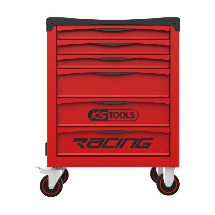 Servante - Vide - 6 tiroirs - KS Tools - 855.0006 - Rouge - Charge max par tiroir 30 kg - Servante d'atelier Servante - Vide - 6 tiroirs - KS Tools - 855.0006 - Rouge - Charge max par tiroir 30 kg - Servante d'atelier