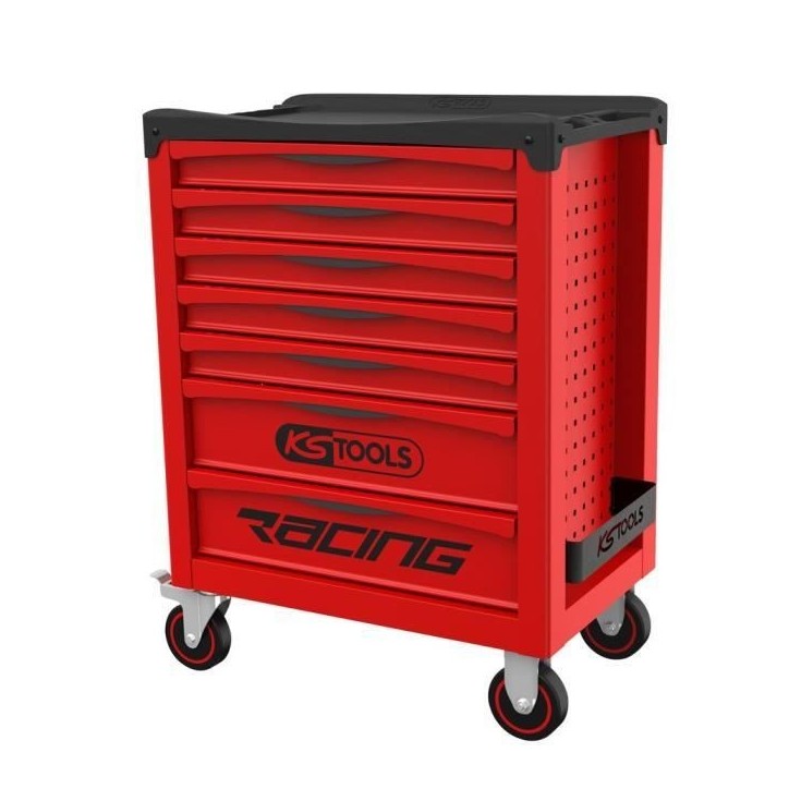 Servante - Vide - 7 tiroirs - KS Tools - 855.0007 - Rouge - Servante d'atelier racing - Vide avec mousse - Plateau ABS gradué Servante - Vide - 7 tiroirs - KS Tools - 855.0007 - Rouge - Servante d'atelier racing - Vide avec mousse - Plateau ABS gradué