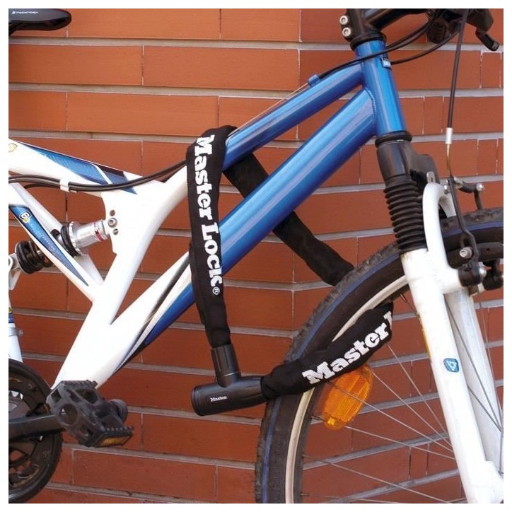 Chaîne Antivol Vélo - MASTER LOCK - 90 cm de longueur - Acier cémenté résistant a la coupe et au sciage Chaîne Antivol Vélo - MASTER LOCK - 90 cm de longueur - Acier cémenté résistant a la coupe et au sciage