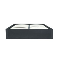 ECLIPSE Lit coffre adulte 140 x 190 cm - Simili Noir