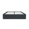 ECLIPSE Lit coffre adulte 140 x 190 cm - Simili Noir