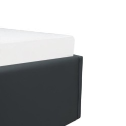 ECLIPSE Lit coffre adulte 140 x 190 cm - Simili Noir