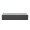 ECLIPSE Lit adulte + coffre de journée - Tissu gris foncé - 160 x 20
