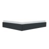 ECLIPSE Lit adulte 160x200 cm avec coffre de rangement - Simili Noir