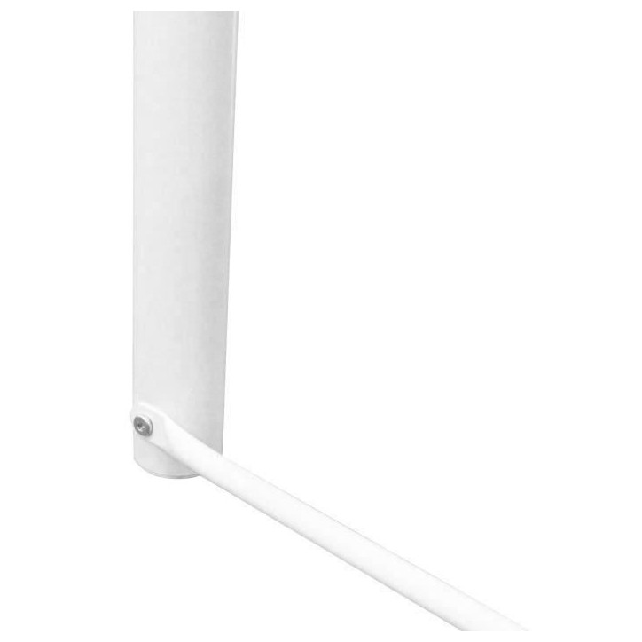 Lit mezzanine en métal - ELIOT - Blanc - 140 x 200 cm - Sommier inclus Lit mezzanine en métal - ELIOT - Blanc - 140 x 200 cm - Sommier inclus