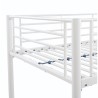 Lit mezzanine ELIOT 90 x 190 cm - Métal - Sommier inclus - Blanc