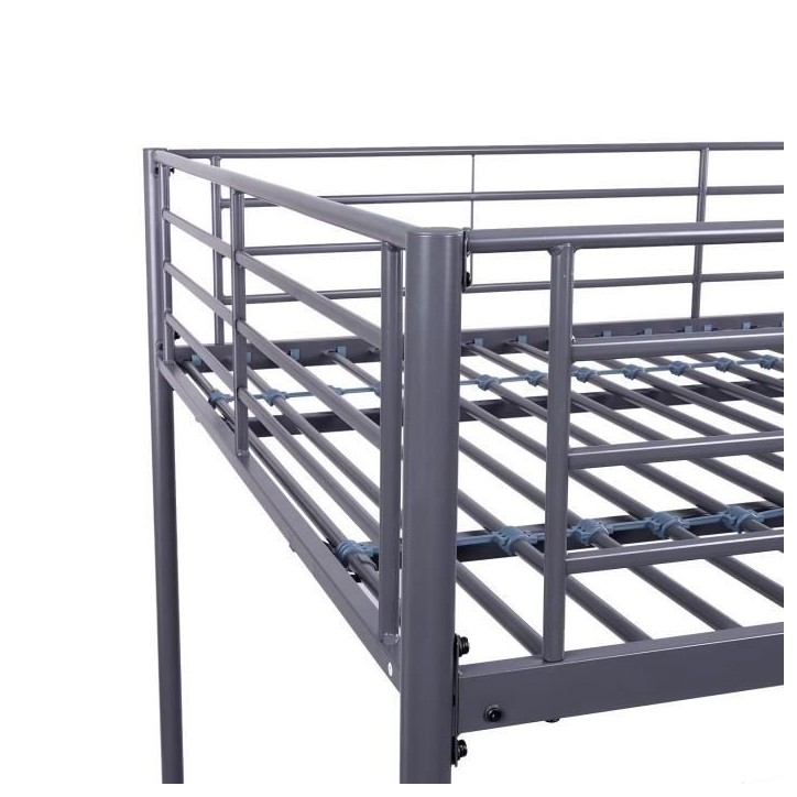 Lits superposés en métal - Dark Grey - Sommiers inclus - 2 x 140 x 190 cm - ALICE Lits superposés en métal - Dark Grey - Sommiers inclus - 2 x 140 x 190 cm - ALICE