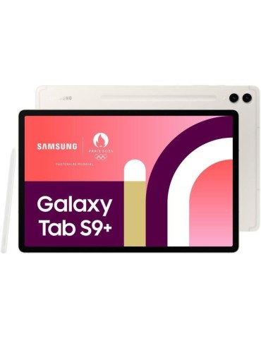 Tablette Tactile SAMSUNG Galaxy Tab S9+ 12,4 WIFI 256Go Creme