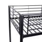 Lits superposés séparables 2 x 90 x 190 cm en métal - Noir - Sommiers inclus - ABBY Lits superposés séparables 2 x 90 x 190 cm en métal - Noir - Sommiers inclus - ABBY