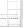 Lits superposés séparables en métal - Blanc - Sommiers inclus - 2 x