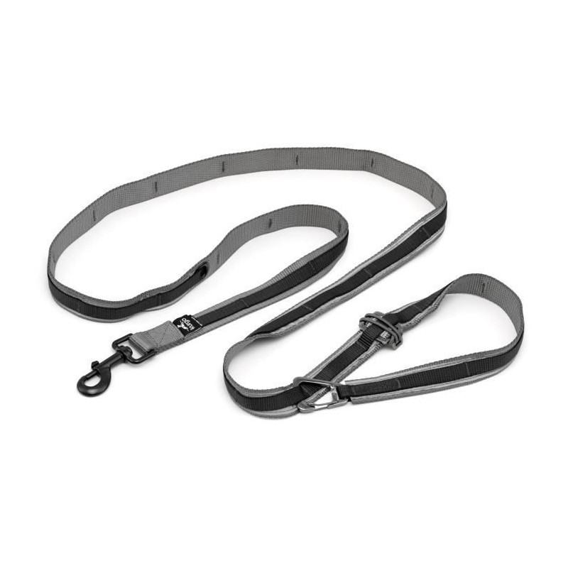 Laisse mains libres - KURGO - QUANTUM - 6 positions - 120 a 180 cm - N Laisse mains libres - KURGO - QUANTUM - 6 positions - 120 a 180 cm - N