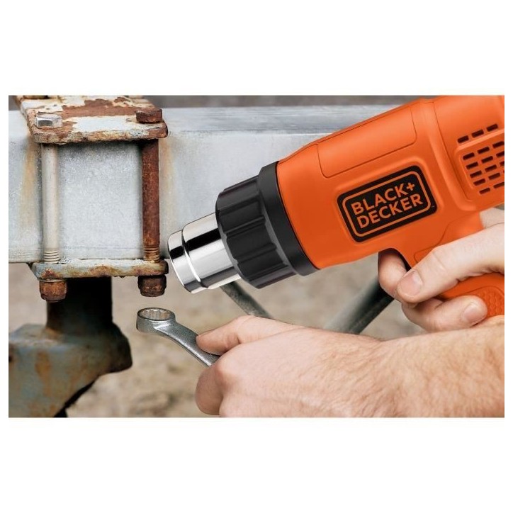 Décapeur thermique filaire - BLACK+DECKER - KX1650-QS - 1750W - 600°C max - 2 débit d'airs Décapeur thermique filaire - BLACK+DECKER - KX1650-QS - 1750W - 600°C max - 2 débit d'airs