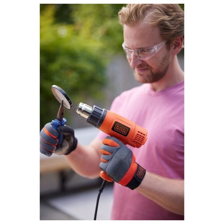 Décapeur thermique filaire - BLACK+DECKER - KX1650-QS - 1750W - 600°C max - 2 débit d'airs Décapeur thermique filaire - BLACK+DECKER - KX1650-QS - 1750W - 600°C max - 2 débit d'airs