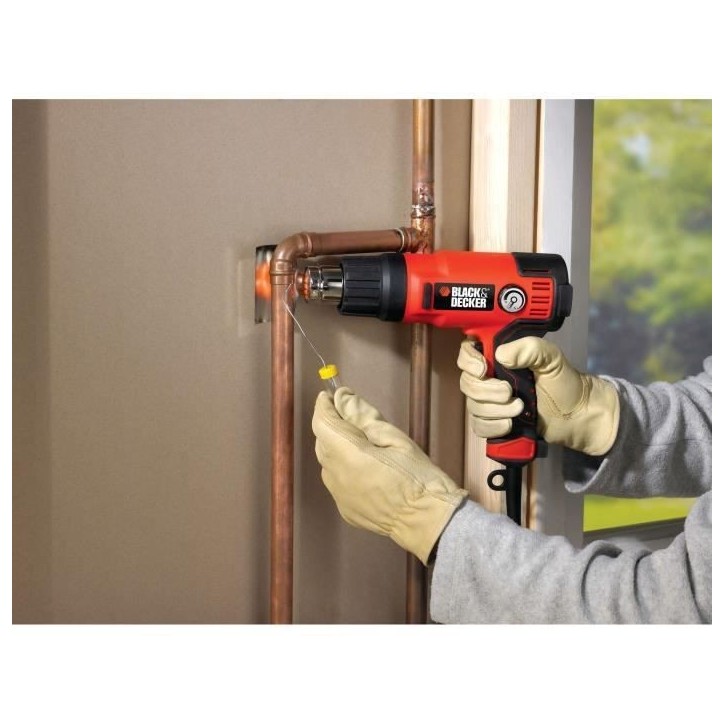 Décapeur thermique filaire - BLACK+DECKER - KX2200K-QS - 2200W - 645°C max - 2 débit d'airs