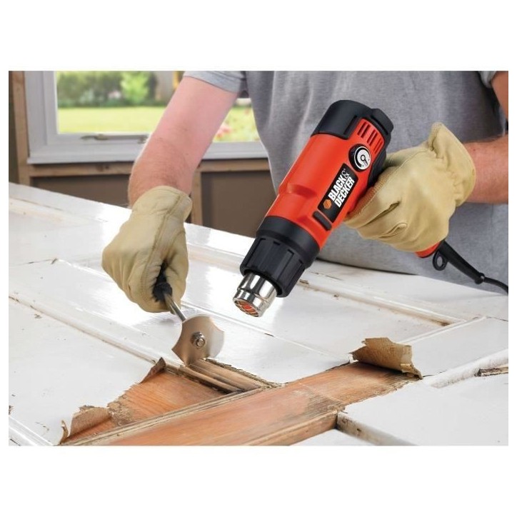 Décapeur thermique filaire - BLACK+DECKER - KX2200K-QS - 2200W - 645°C max - 2 débit d'airs