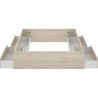 Structure de lit - LAGO - 140 x 190 cm - 4 tiroirs - Chene