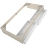 Structure de lit - LAGO - 2 tiroirs - 90 x 190 cm - Blanc / Chene