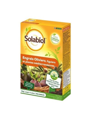 Solabiol SOLIVY750 Engrais Oliviers Et Figuiers 750 G, Utilisable en Agriculture Biologique