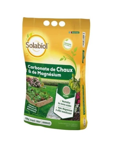 SOLABIOL SOCHAUX10 Carbonate De Chaux Et De Magnesium 10kg, Efficace