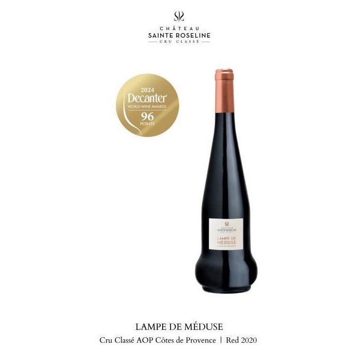 Château Sainte Roseline Lampe de Meduse 2022 Côtes de Provence - Vin rouge de Provence 2022 Château Sainte Roseline Lampe de Meduse 2022 Côtes de Provence - Vin rouge de Provence 2022